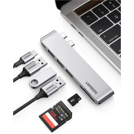 USB хъб Ugreen за Apple Macbook Pro/Air USB3.1 Type-C x 2 - USB3.0 x 2, SD/TF, Power Distribution CM251 - 60560
