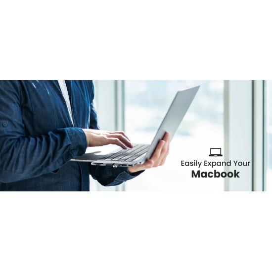 USB хъб Ugreen за Apple Macbook Pro/Air USB3.1 Type-C x 2 - USB3.0 x 2, SD/TF, Power Distribution CM251 - 60560