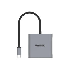 Адаптер Unitek USB-C M to DisplayPort x 2 F - 8K@30Hz, MST - V1404A