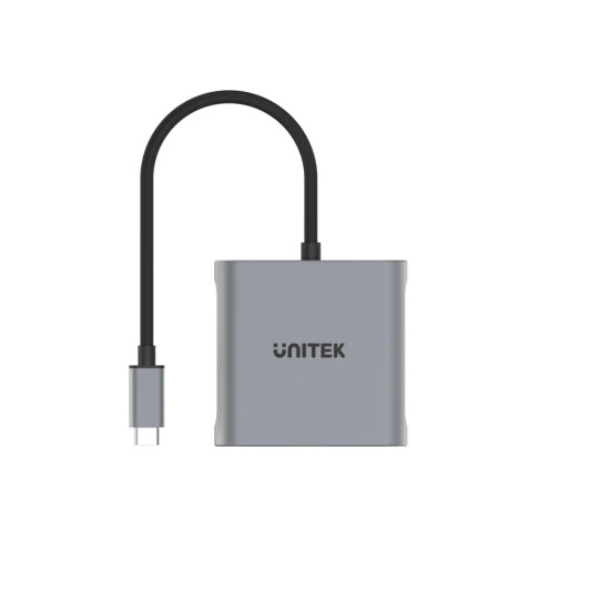 Адаптер Unitek USB-C M to DisplayPort x 2 F - 8K@30Hz, MST - V1404A