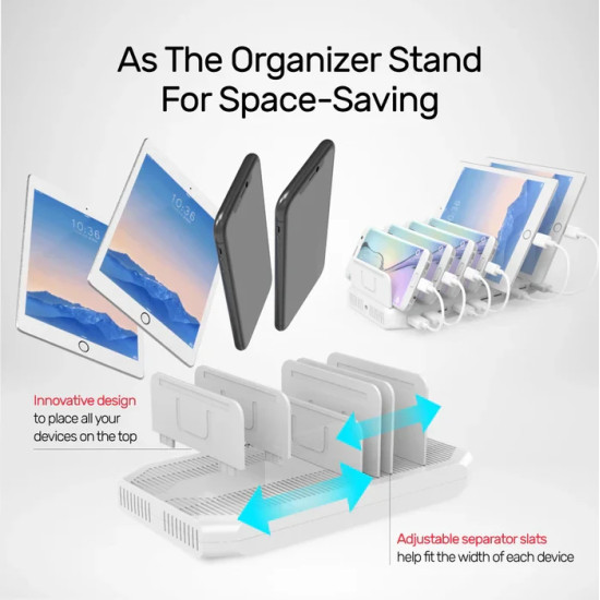 Зарядна станция Unitek 10 Port Charging Station 96W - Y-2172