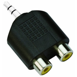 Адаптер VCom 3.5mm Stereo M / 2x RCA F - CA501