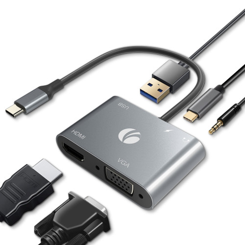 Докинг станция VCom Docking Station Type-C Power Distribution 3.0 100W - HDMI, Type-C x 1, USB3.0 - CU4511