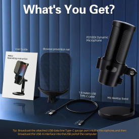Микрофон VCom Gaming USB Microphone - VCOM-M902 Black - USB, RGB