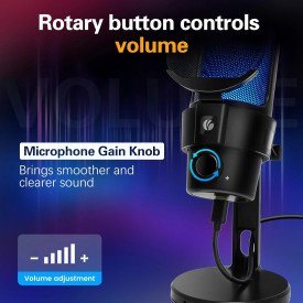 Микрофон VCom Gaming USB Microphone - VCOM-M902 Black - USB, RGB
