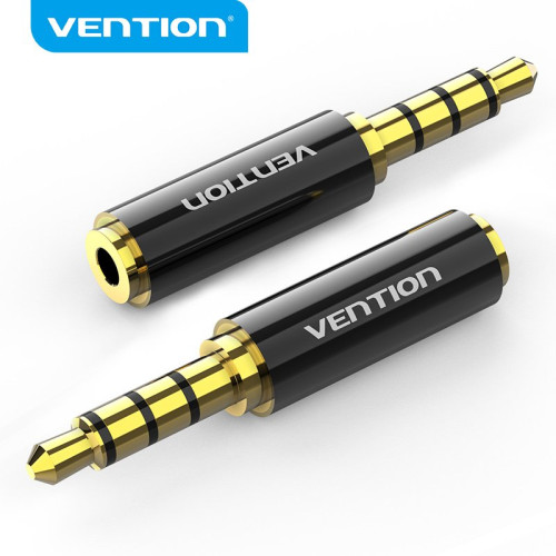 Адаптер Vention Audio 3.5mm M / 2.5mm F Black Metal - BFBB0