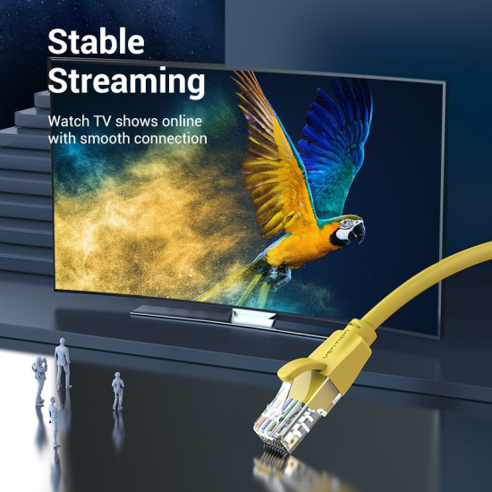 Мрежови кабел Vention LAN UTP Cat.6 Patch Cable - 1M Yellow - IBEYF