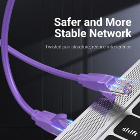 Мрежови кабел Vention LAN UTP Cat.6 Patch Cable - 2M Purple - IBEVH