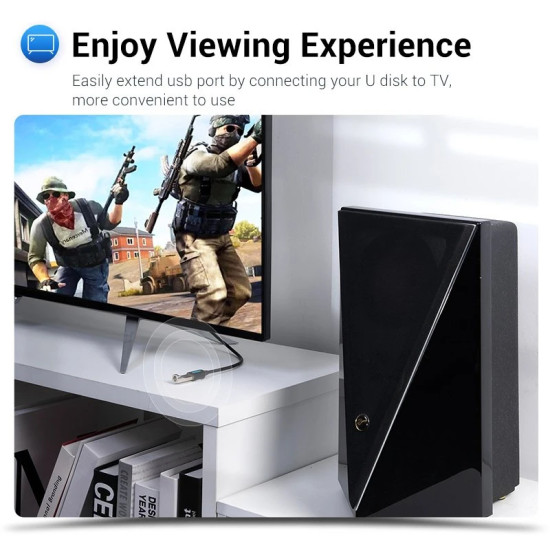 USB кабел Vention USB 3.0 Extension AM / AF - 5.0M Black - CBHBJ
