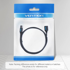 USB кабел Vention USB 3.0 Extension AM / AF - 5.0M Black - CBHBJ