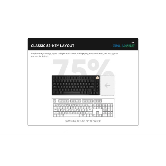 Клавиатура VGN Professional Gaming Mechanical Keyboard N75 RGB Jelly Orange - Power Purple Switches [Tactile]