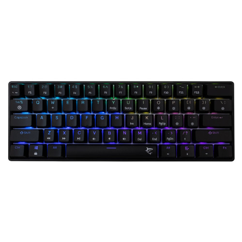 Клавиатура White Shark Gaming Mechanical Keyboard SHINOBI 2 - YUSYA 5P Blue Switches (English US), Black