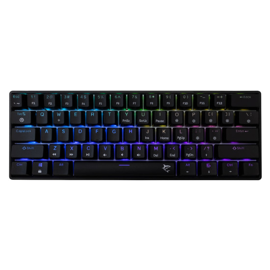 Клавиатура White Shark Gaming Mechanical Keyboard SHINOBI 2 - YUSYA 5P Blue Switches (English US), Black