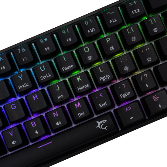 Клавиатура White Shark Gaming Mechanical Keyboard SHINOBI 2 - YUSYA 5P Blue Switches (English US), Black