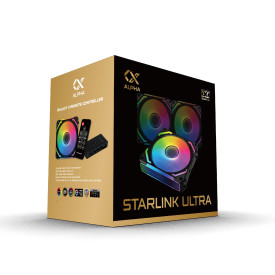 Комплект вентилатори Xigmatek Fan Pack 3-in-1 3x120mm - Starlink Ultra - Infinity Mirror, A-RGB