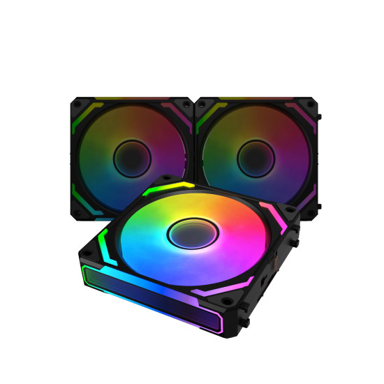Комплект вентилатори Xigmatek Fan Pack 3-in-1 3x120mm - Starlink Ultra - Infinity Mirror, A-RGB