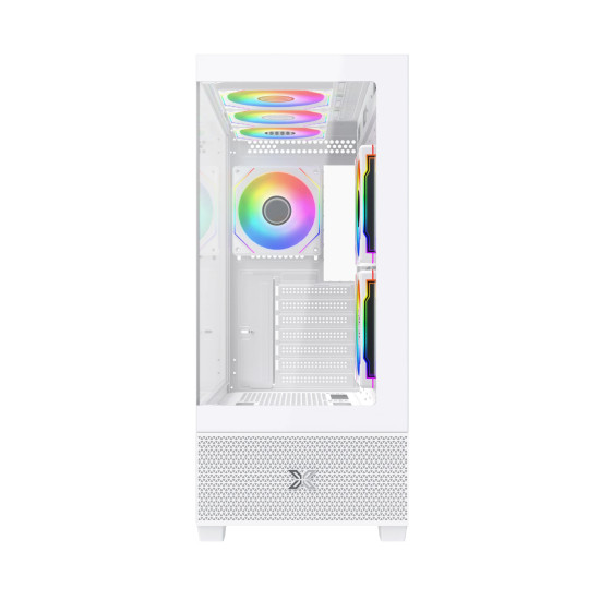 Кутия за компютър Xigmatek Alphard Arctic - 6 ARGB fans, White