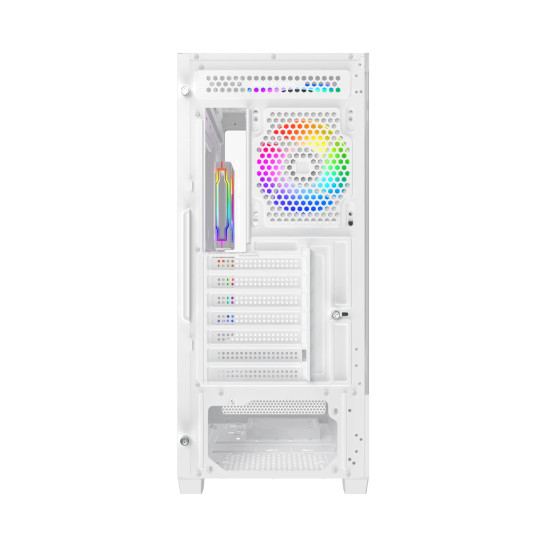 Кутия за компютър Xigmatek Alphard Arctic - 6 ARGB fans, White
