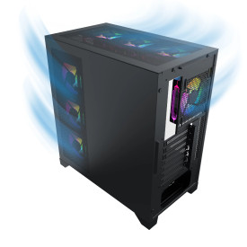 Кутия за компютър Xigmatek Endorphin Ultra - 4 ARGB fans, Black