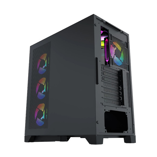 Кутия за компютър Xigmatek Endorphin Ultra - 4 ARGB fans, Black
