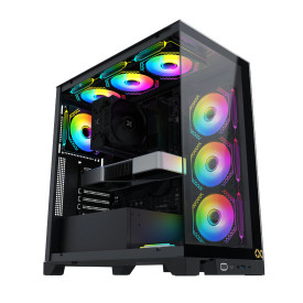 Кутия за компютър Xigmatek Endorphin Ultra - 4 ARGB fans, Black