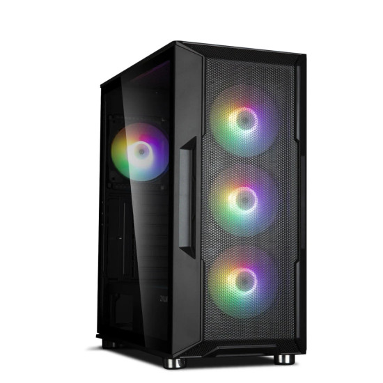 Кутия за компютър Zalman Case ATX - I3 NEO Black - RGB, Mesh