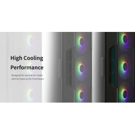 Кутия за компютър Zalman Case ATX - I3 NEO Black - RGB, Mesh