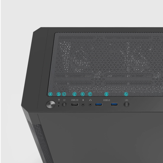 Кутия за компютър Zalman Case ATX - I4 Black - Full Mesh, 6 fans included