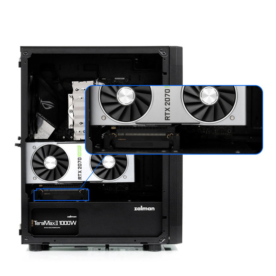 Кутия за компютър Zalman Case ATX - I4 Black - Full Mesh, 6 fans included