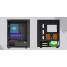 Кутия за компютър Zalman Case ATX - I4 Black - Full Mesh, 6 fans included