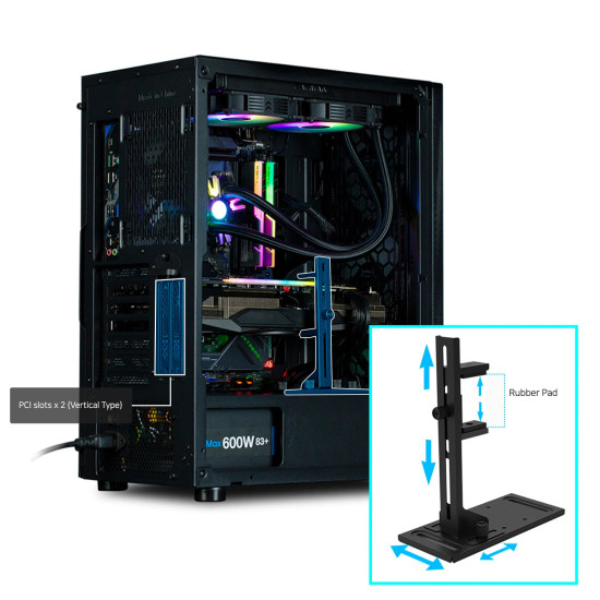 Кутия за компютър Zalman Case ATX - I4 Black - Full Mesh, 6 fans included