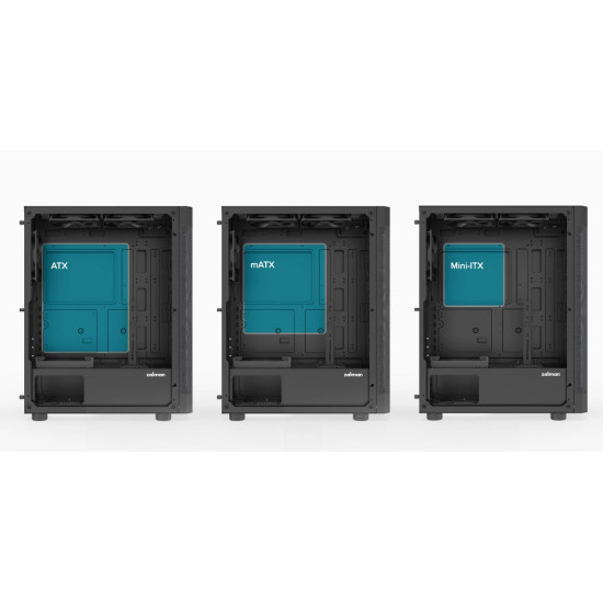 Кутия за компютър Zalman Case ATX - I4 Black - Full Mesh, 6 fans included