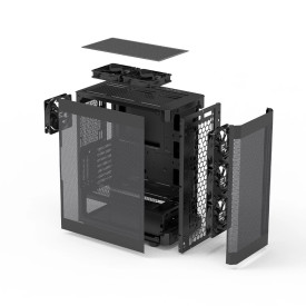 Кутия за компютър Zalman Case ATX - I4 Black - Full Mesh, 6 fans included