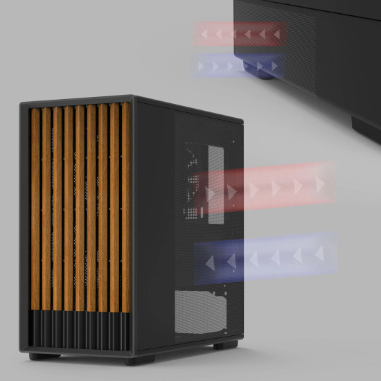 Кутия за компютър Zalman P10 NAMU, Black