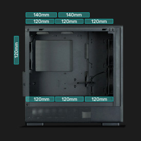 Кутия за компютър Zalman P10 NAMU, Black