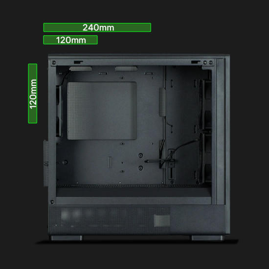 Кутия за компютър Zalman P10 NAMU, Black