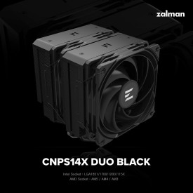 Охладител за процесор Zalman CPU Cooler CNPS14X DUO Black - Dual-Tower - LGA1851/AM5