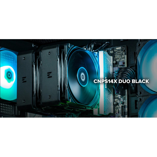 Охладител за процесор Zalman CPU Cooler CNPS14X DUO Black - Dual-Tower - LGA1851/AM5