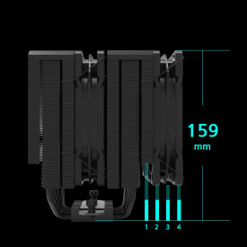 Охладител за процесор Zalman CPU Cooler CNPS14X DUO Black - Dual-Tower - LGA1851/AM5
