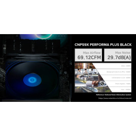 Oхлаждител за процесор Zalman CNPS9X PERFORMA PLUS - LGA1851/AM5, Black