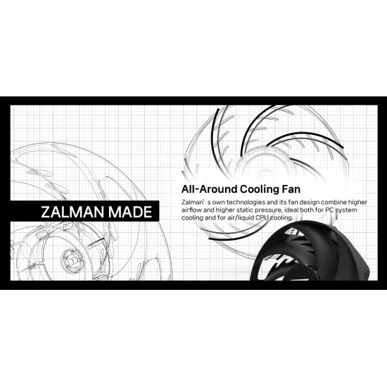 Oхлаждител за процесор Zalman CNPS9X PERFORMA PLUS - LGA1851/AM5, Black
