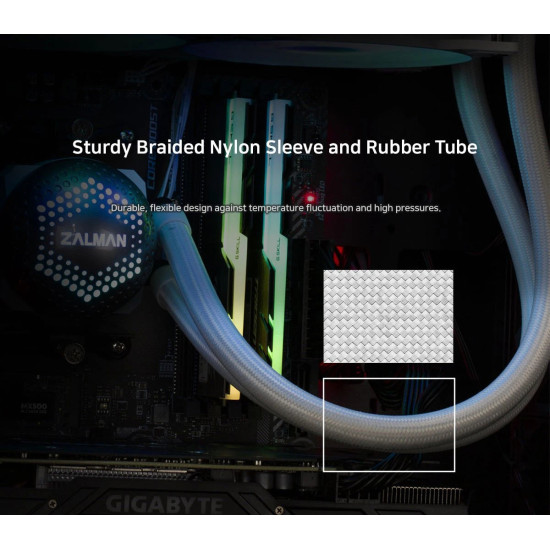 Водно охлаждане Zalman Water Cooling ALPHA 24 WHITE - Addressable RGB - LGA1700/AM5