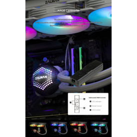 Водно охлаждане Zalman Water Cooling ALPHA 24 WHITE - Addressable RGB - LGA1700/AM5