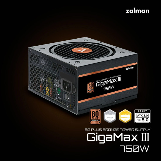 Захранване Zalman PSU GigaMax III ATX 3.0 750W Bronze - ZM750-GV3