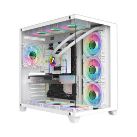 Кутия за компютър 1stPlayer Case ATX - MEGAVIEW MV8 White