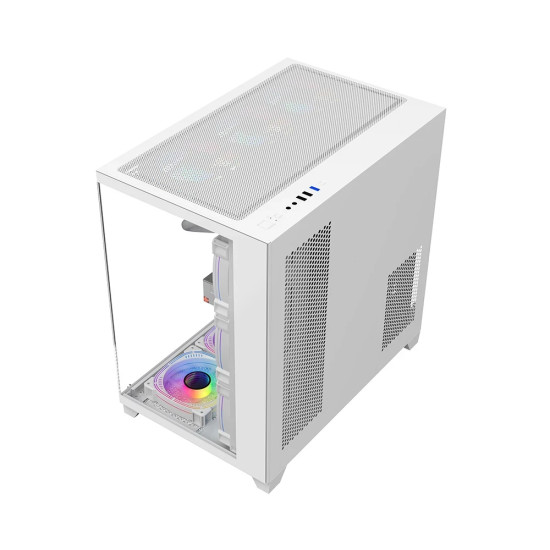 Кутия за компютър 1stPlayer Case ATX - MEGAVIEW MV8 White