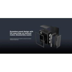 Кутия за компютър 1stPlayer Case ATX - TRILOBITE T7-P - 4 fans included