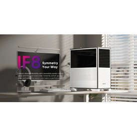 Кутия за компютър 1stPlayer Case EATX - IF8 Black - 4 x 140 mm A-RGB fans included, USB-C