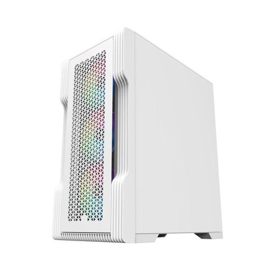 Кутия за компютър 1stPlayer Case mATX - TRILOBITE T3 Mesh White