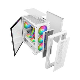 Кутия за компютър 1stPlayer Case mATX - TRILOBITE T3 Mesh White